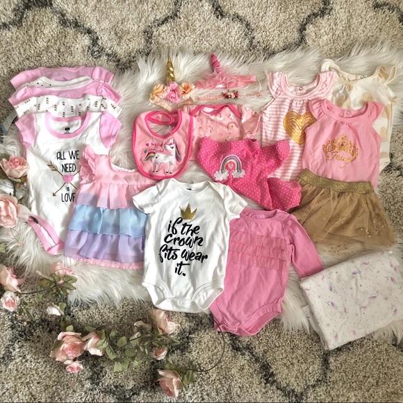 Juicy Couture Other - 🦄 Unicorn Princess 👑 Baby Girl Lot 0-3 Months